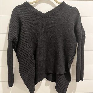All Saints Black V-Neck Sweater